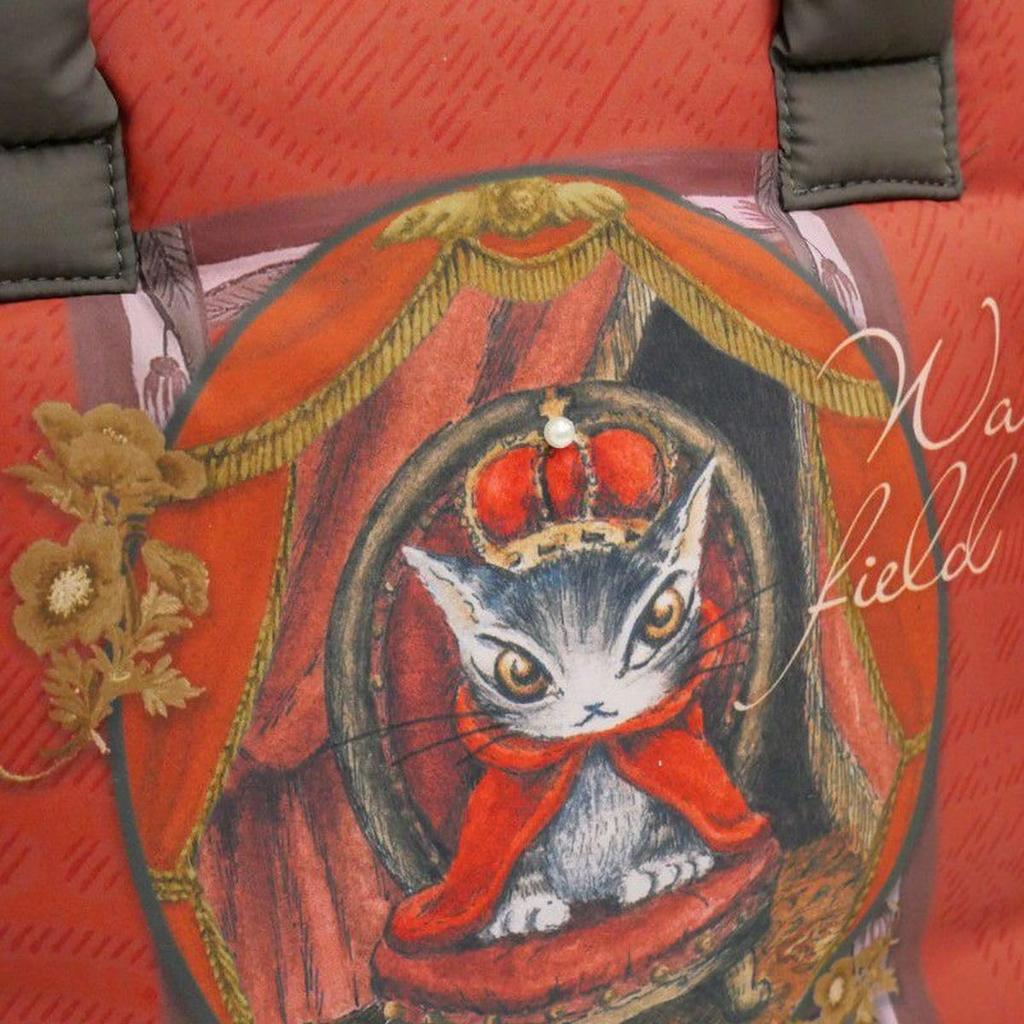 [Wachifield] Dayan the Cat Mini Tote with Pearl Crown