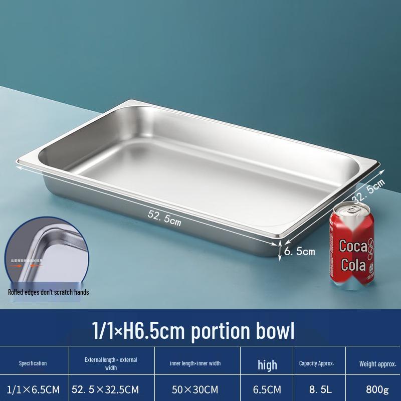 Naijiang 316L Stainless Steel Rectangular Gastronorm Pan