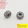 Silver Plated White Copper Water Drop & Star Beads with Round Clasp for DIY Accessories