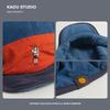 Retro Color Matching Versatile Bomber Hat for Men and Women Winter Fleece Warm Ear Protection Fashion Strap Pilot Cap