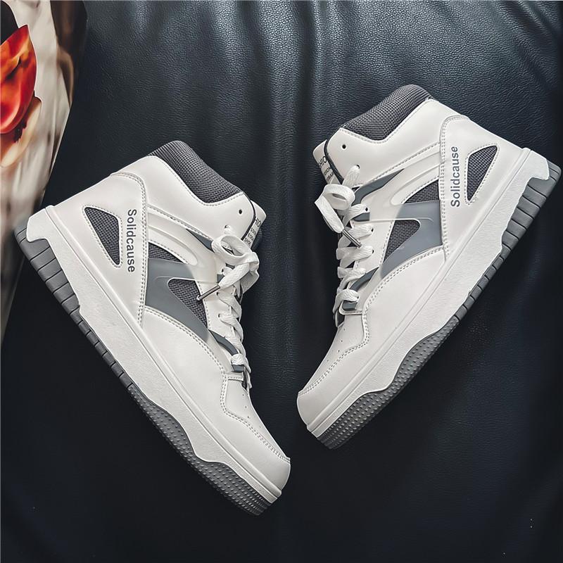 Man High-top Basketball Shoes Men's Sneakers Anti-skid Breathable Outdoor Sports Basketball Shoes Men Vulcanize Shoes for Men