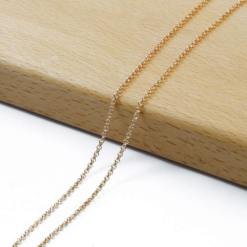 KC Gold Long Necklace Chains Iron Bulk For DIY Jewelry Findings Making Materials Accessories