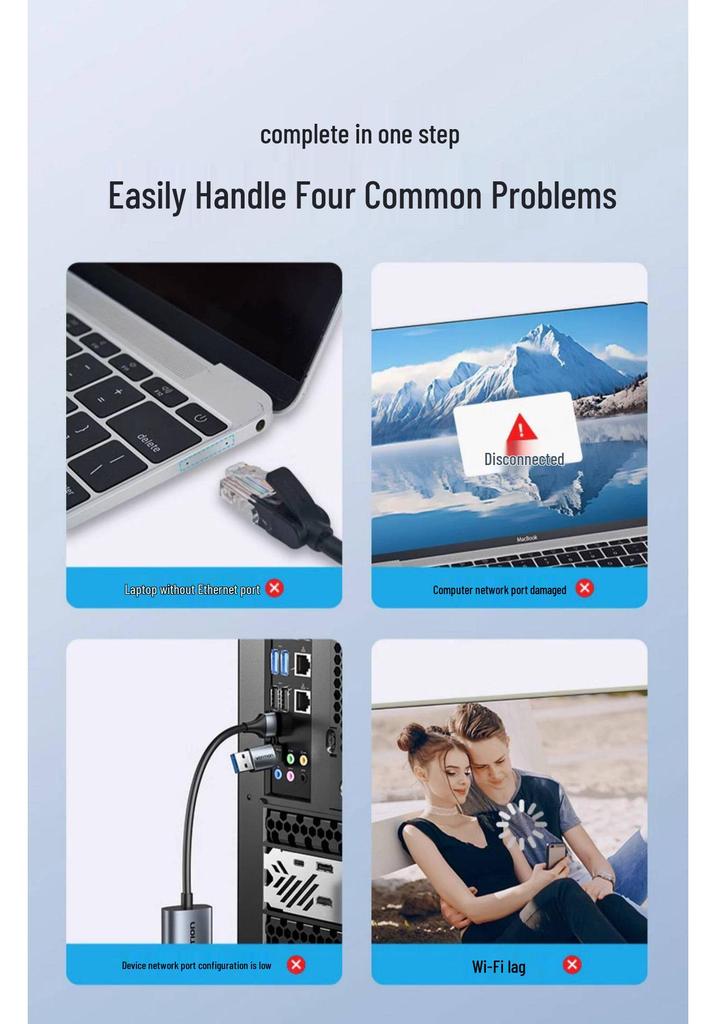 Weixun USB to Gigabit Ethernet Adapter Cable Converter