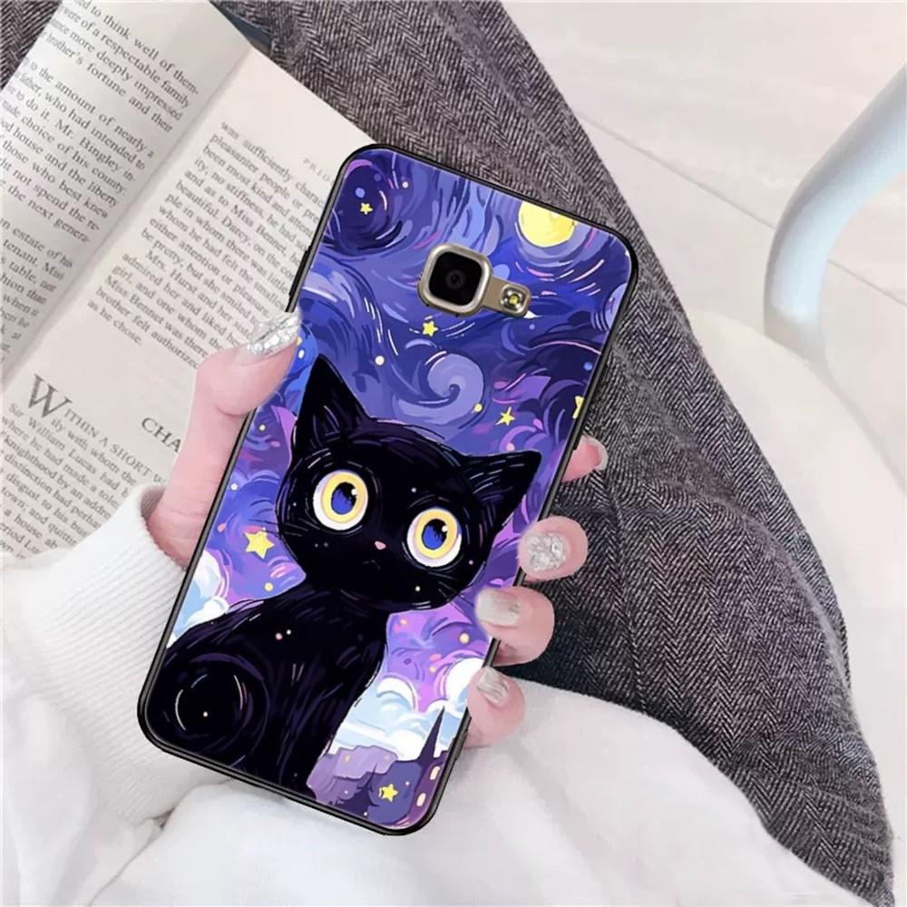 Starry Sky Cat Phone Case For Samsung A 10 11 12 13 20 21 22 30 31 32 40 51 52 53 70 71 72 73 91 13 Shell