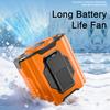 High-Speed Waist Clip Fan with LED Light Portable Cooling Fan Rechargeable Clip-on Fan for Outdoor Camping