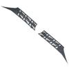 Fits 25 Denza D9 models: Front Windshield Insect Screen with ABS Baked Paint, Bright Carbon Fiber Pattern, Matte Black.