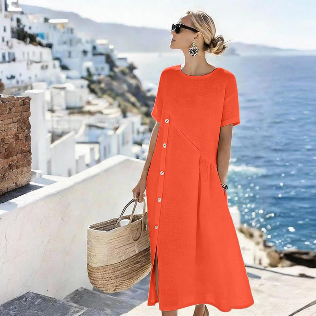Women's Fashionable Casual -color Dress