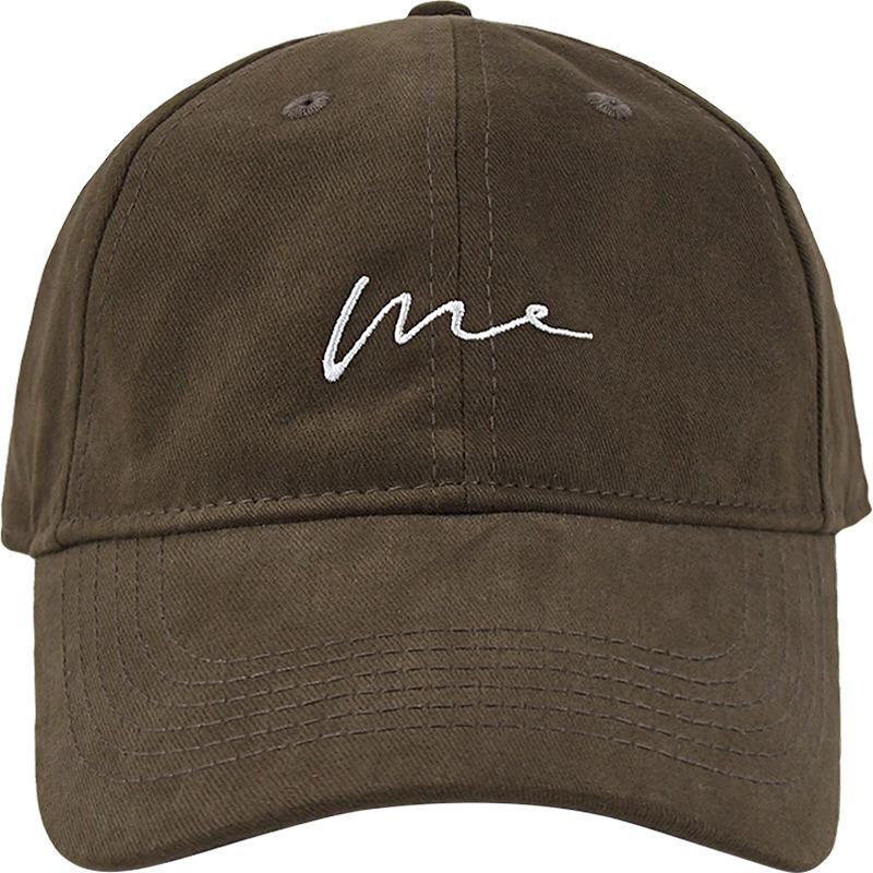 Retro Japanese-Korean Style Baseball Cap for Men and Women - Large Head Fit, Letter Design