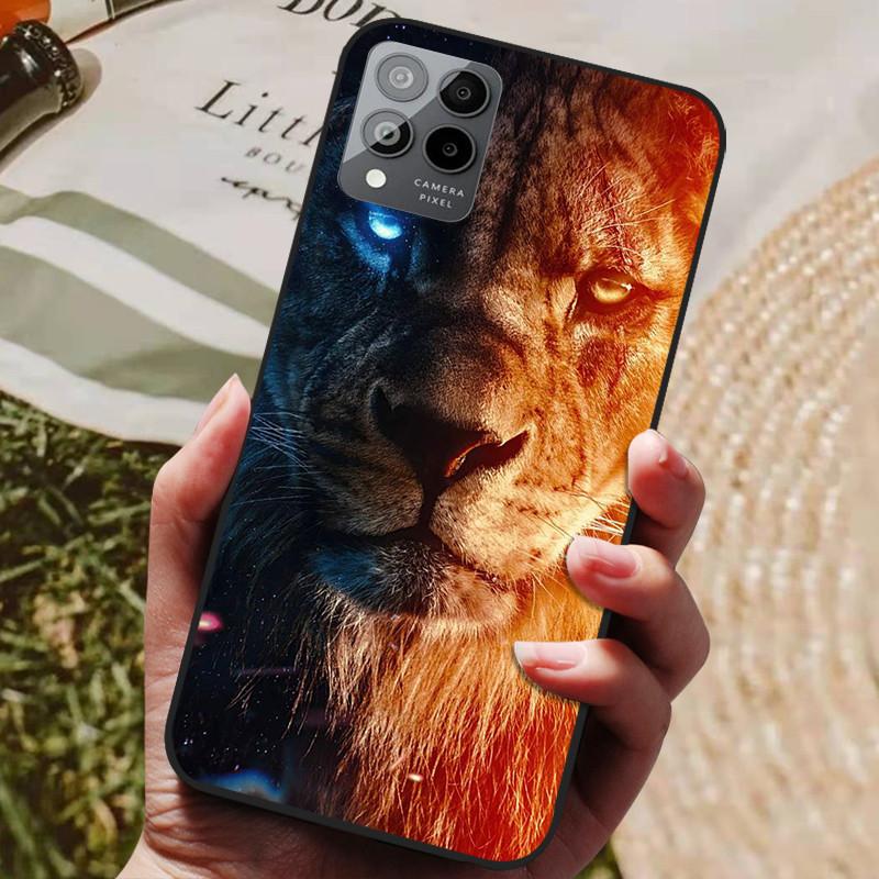 

Чехол для T-Mobile T Phone Pro 5G Черная крышка Силиконовые мягкие задние чехлы со львом и волком Для T-Mobile T Phone 5G Чехол для телефона TPhone Pro 5G T Phone 5G