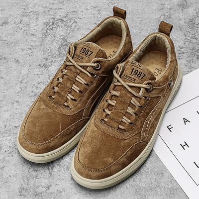 Fashion Brand Thick Soled Wear-resistant Men's Sports Leisure Shoes Outdoor Anti Slip Oxford Shoes Versatile Men's Hiking Shoes