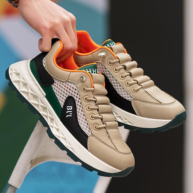 2026 New Mens Thin Mesh Breathable Casual Shoes High Quality Platform Sneakers Fashionable Soft Sole Men's Shoes Tenis Masculino