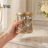 Decorative Jewelry Jar 35/40/45/50/60Pcs Mystery for Women, Box with Assorted Random Necklaces Earrings Rings Bracelets, Silver Golden Plated