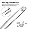 Professional Stainless Steel Tweezers Set, Multi-Purpose Precision Tweezers for Jewelry Making, Electronics Repair, Lab & Craft