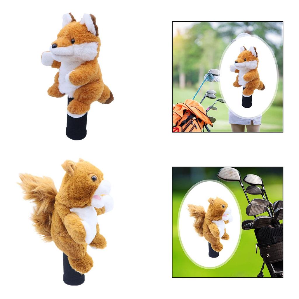 Golf Wood Headcover Cute Scratch Resistant Club Keepsake Golf Club Head Cover for Birthdays Sports Golf Courses Practice Golfer