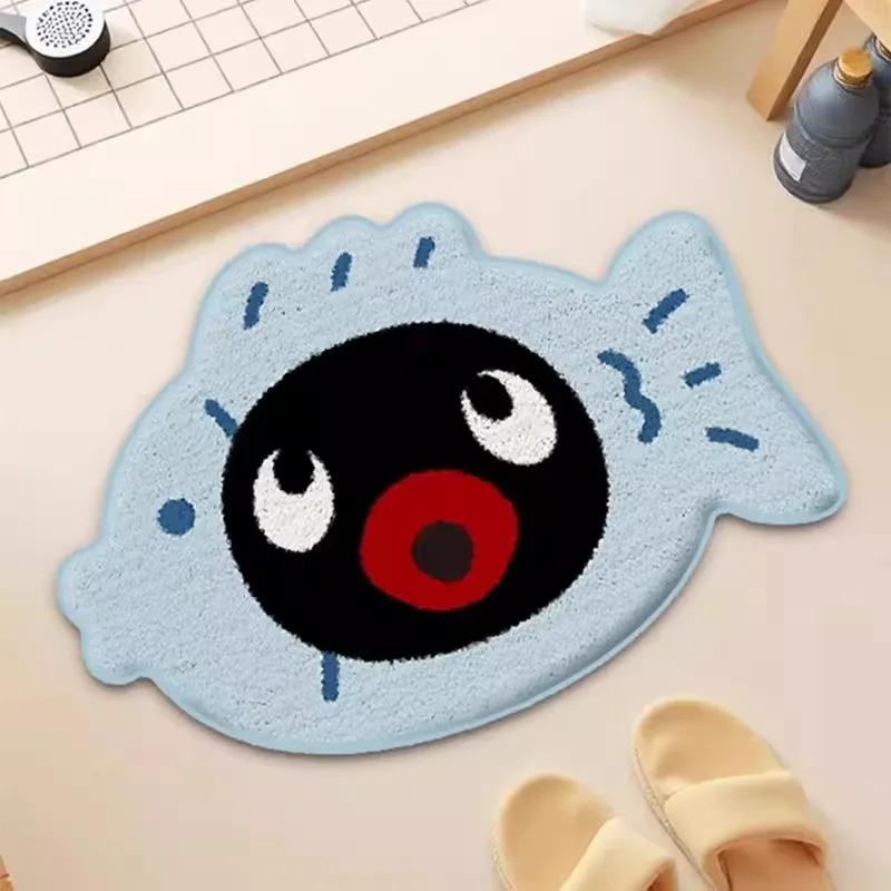 Cute Cartoon Carpet Indoor Outdoor Door Mat Bathroom Water Suction Door Mat Living Room Bedroom Decorative Mat