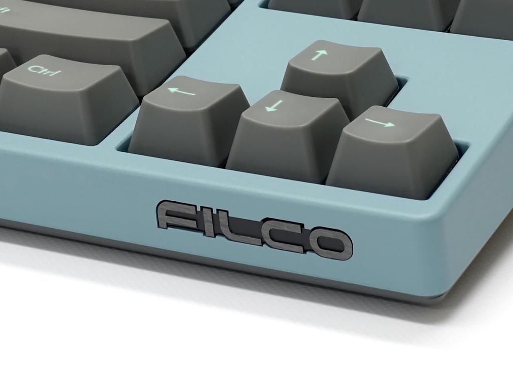 FILCO Majestouch ASAGI Tenkeyless English layout 87 keys CHERRY MX Silent red axis PBT molded sky gray keycap with 3 red key locks Asagi + two-color