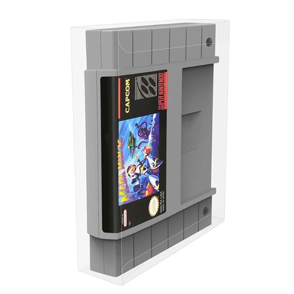 

Transparent Game Cartridge Case Universal Protective Sleeve Game Cartridge Display for SNES