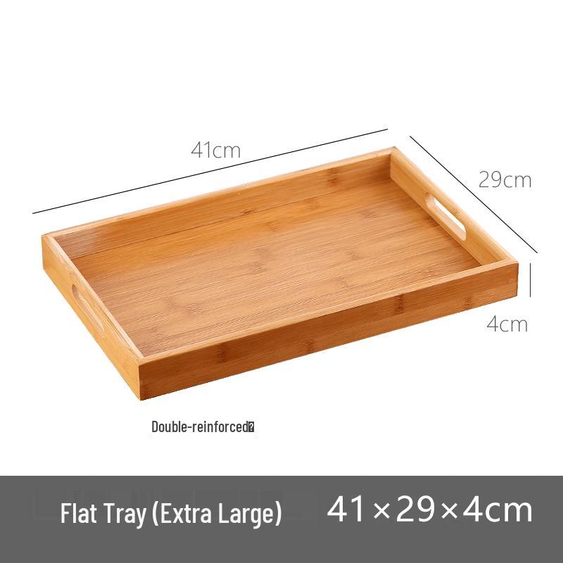Bamboo Wood Rectangular Serving Tray