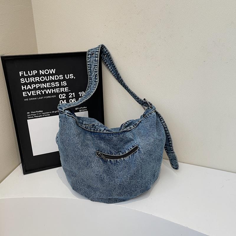 Commuter Denim Bag Women's Tote Bag Large Capacity Shoulder Bag