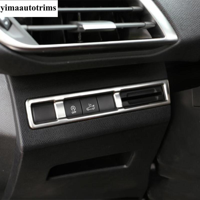 Water Cup Panel / Driver Storage / Glove Box / Head Light / Air AC Cover Trim Accessories For Peugeot 3008 5008 GT 2017 -
