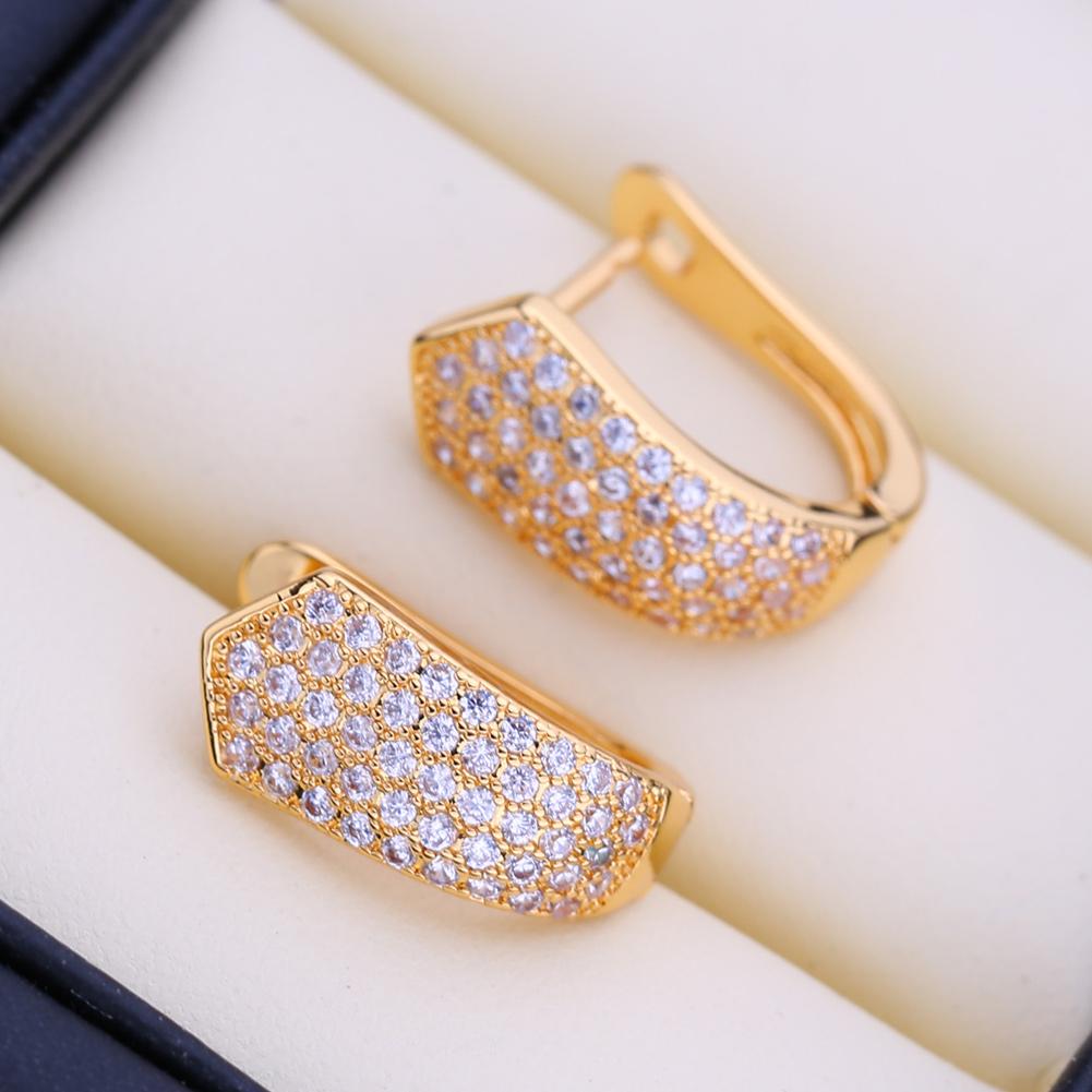 Orecchini a lobo per donna Moda Lusso Zirconia Cubica Orecchini pendenti