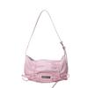 Solid shoulder bag for women's sewing soft interior compartment zippered pocket bags fashionable new
