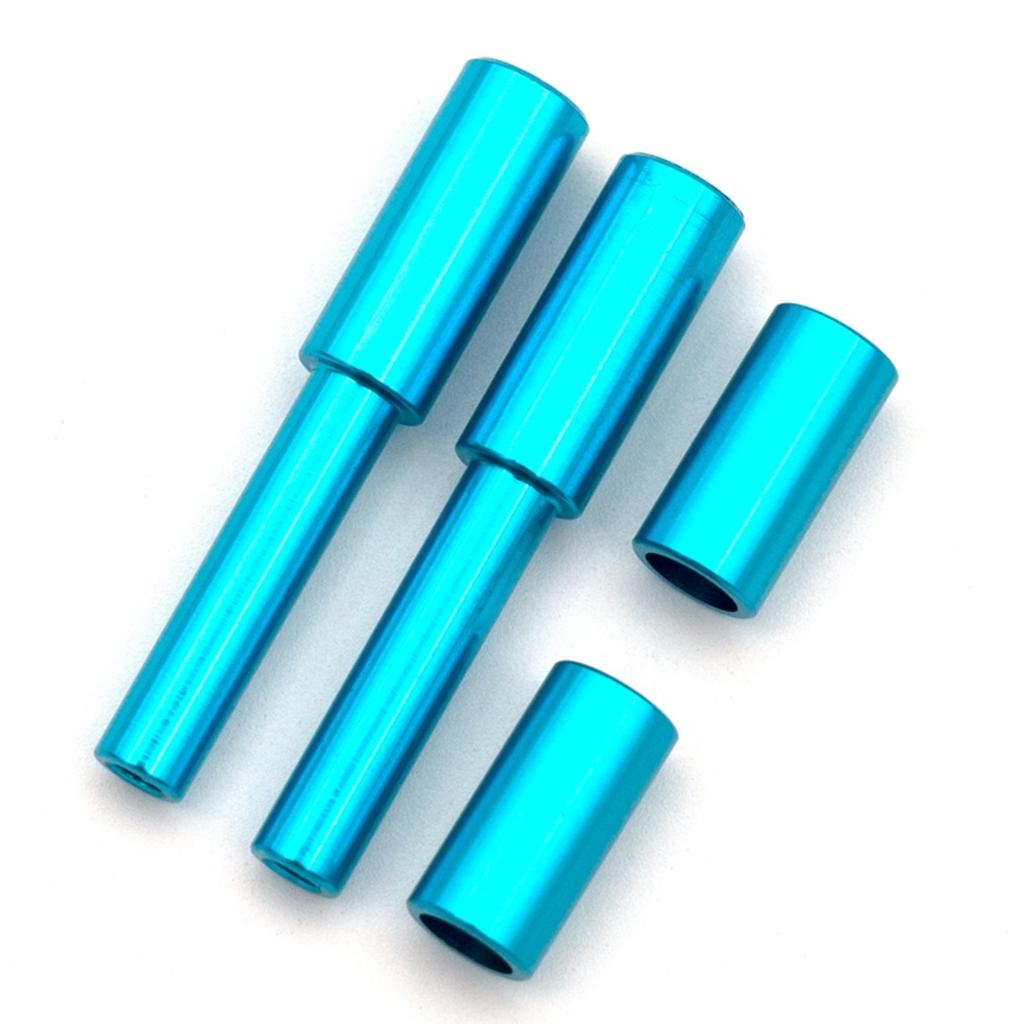 Kit de nudillos de dirección de aleación de aluminio para reemplazo de conjunto de dirección para Tamiya TT01 TT-01 1/10, piezas de actualización de automóviles de control remoto