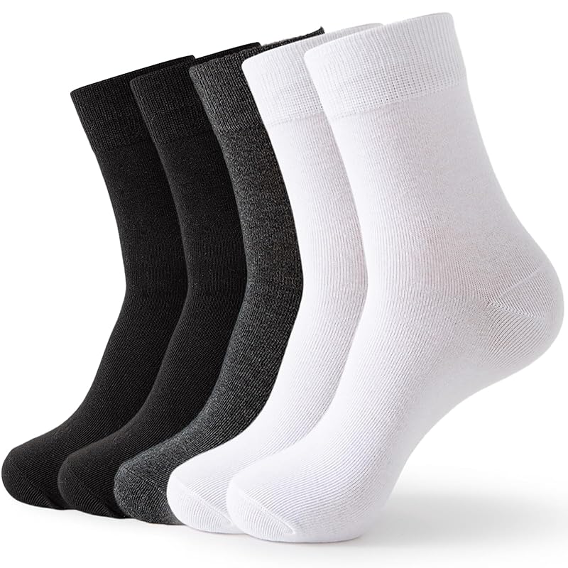 

[MOSOTECH] socks men s business socks 5 pair set sweat absorbent deodorant breathable Four seasons applicable business casual 24-28cm