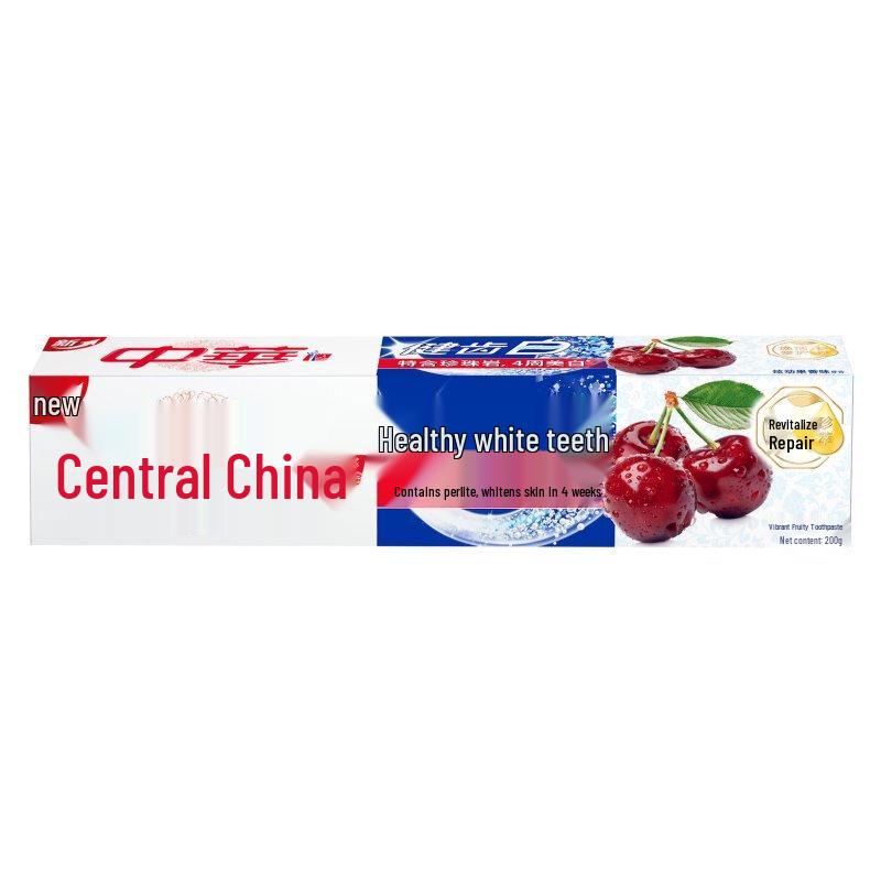 Zhonghua Healthy White Baking Soda Fruit Toothpaste, 200g 3-Pack