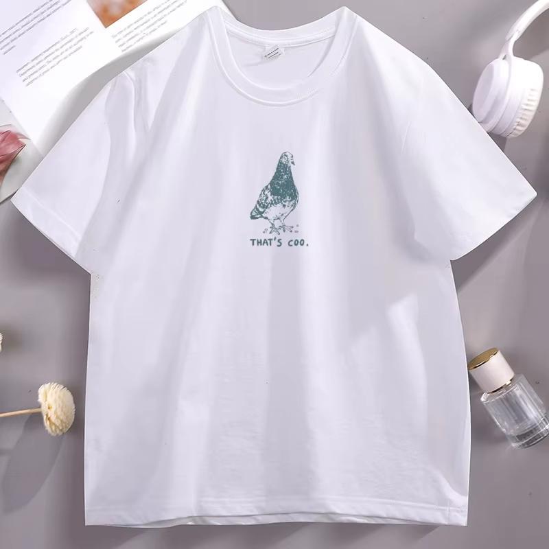 

Vintage Pigeon Graphic Tee for Unisex Women Thats Cool Punny T Shirt Round Neck 2026 Summer Tshirt Casual Short Sleeve Unisex Top S