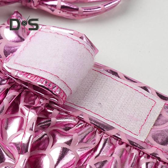 Dog Bikini Dress Sparkling Dog Swimsuit Mermaid Bathing Suit with Shiny Scale Summer Seaside Beach Outfit for Small Medium Cats Dogs