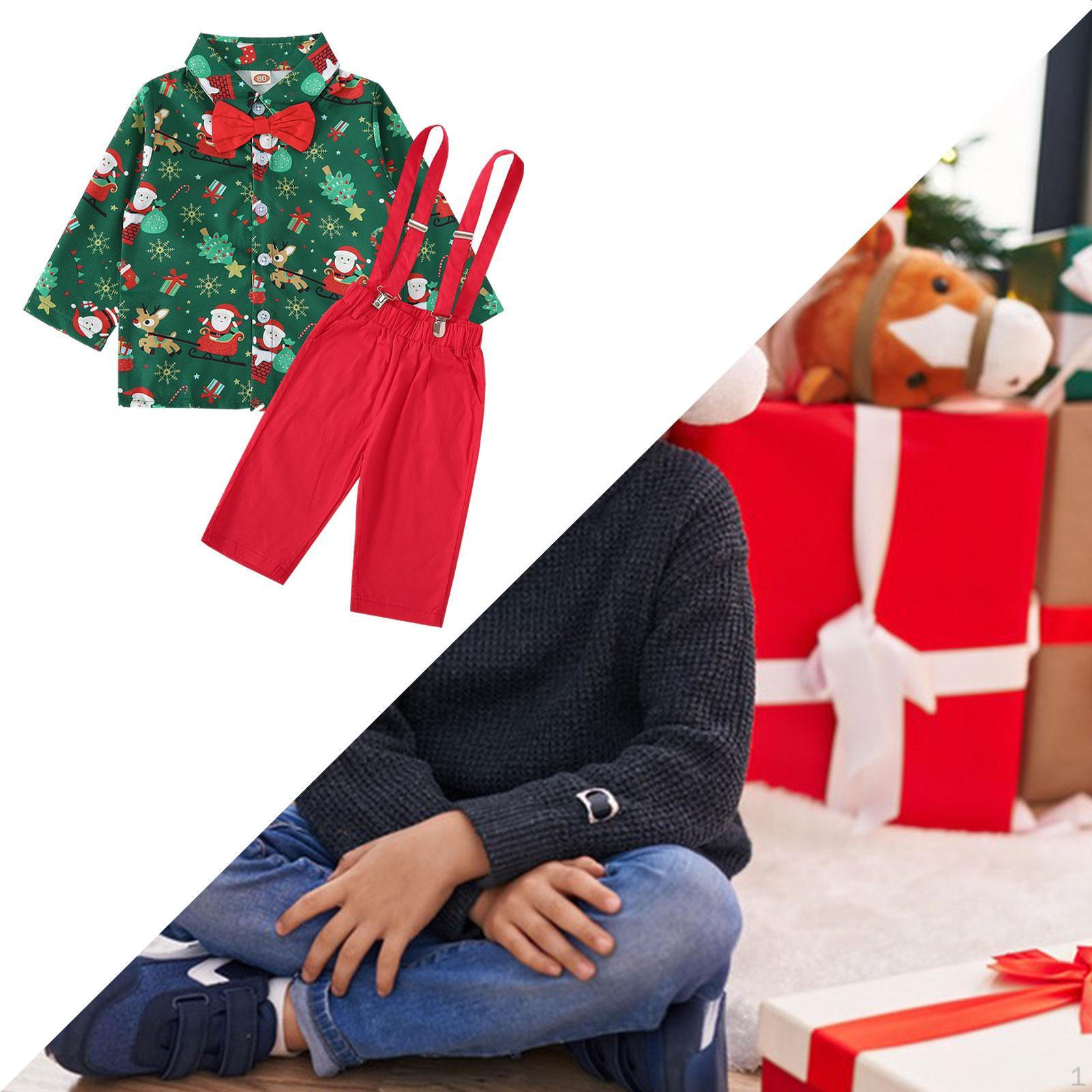 Комплект праздничной одежды для мальчиков для детских праздников Clip Suspenders