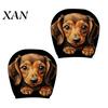 Vehicle Interior Comfort Accessories Halloween Car Headrest Cover, Scary Pattern Print Stretchable Soft Fabric Guard Protector, Breathable Polyester