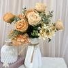 1Pc Artificial Flower 7-Pronged Lily Curling Rose Combination Flower Arrangement