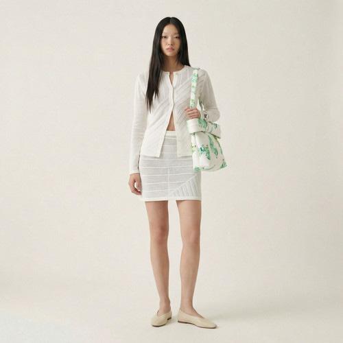 Suin Big Ribbon Tote Bag - White