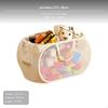 67L Large Toy Storage Bin for Kids, Foldable Mesh Organizer, Beige H 34*58*34cm