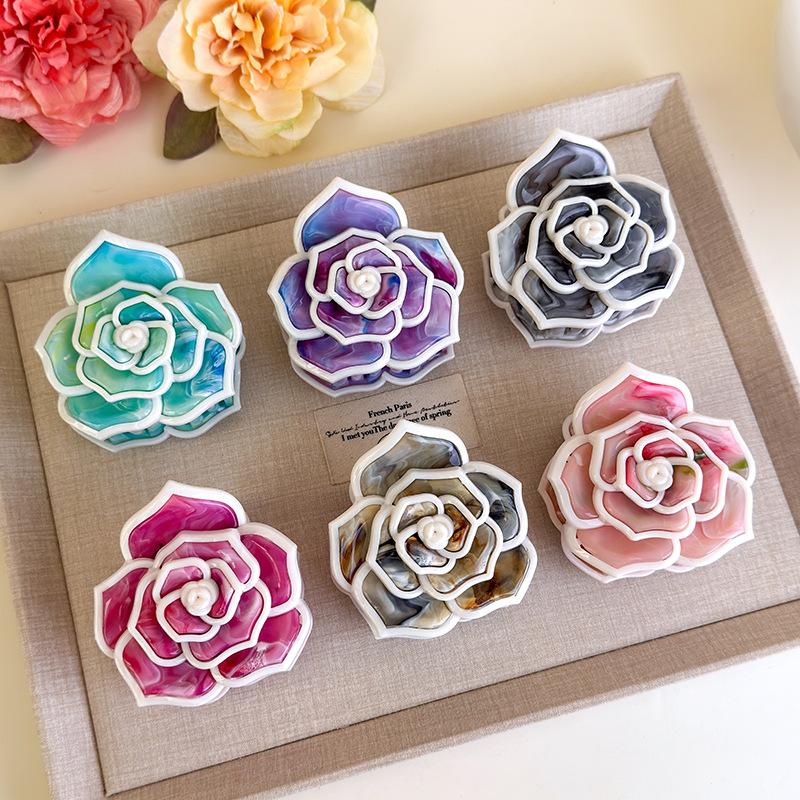 Flower Hair Clip French Style Elegant Women Flower Hair Claw Clip Hairpin Grab Clip Barrettes Headwear Hairgrip Hair Accessories