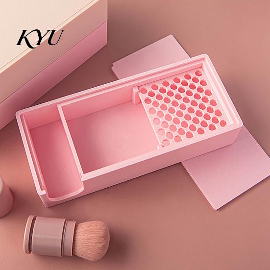 Handicraft Accessory Storage Clay Tools Kit, Powder Box with Sieve Brush Container, Art Studio Desktop Tidy Craft Organizer, Air Dry for DIY