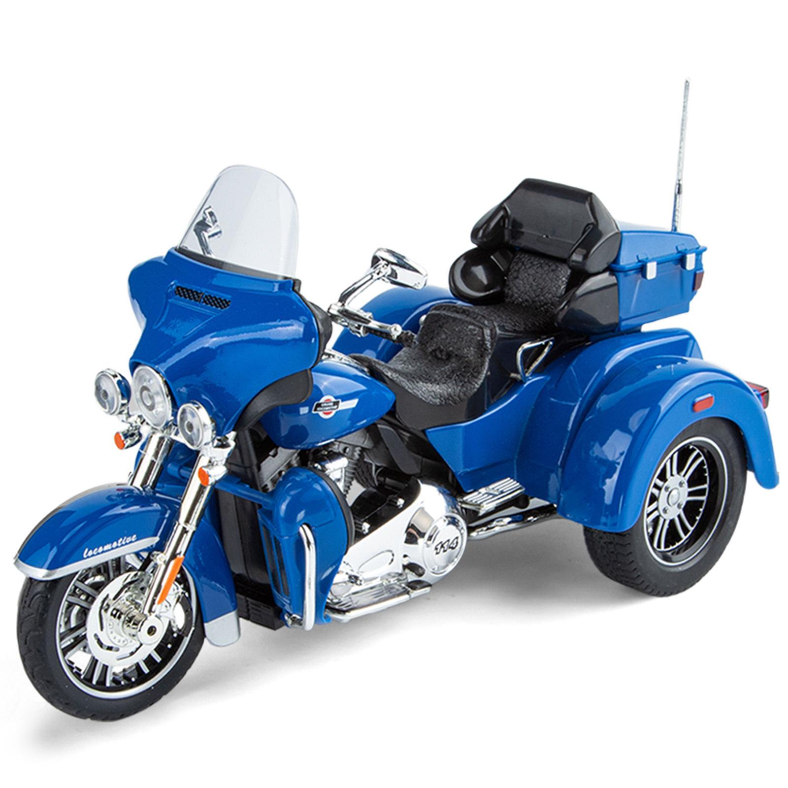 

1/9 DAVIDSON Alloy Die Cast Motorcycle Model Simulation Sound Light Children s Toys Boys Birthday Gift синий