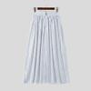INCERUN Mens Striped Wide Leg Pants High Waist Button Loose Fit Casual Long Trousers