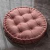 60x60cm Nordic Plain Velvet Tatami Round Cushion Pillow Thickened Winter Sofa Back Cushion Floor Meditation Cushion Futon Round