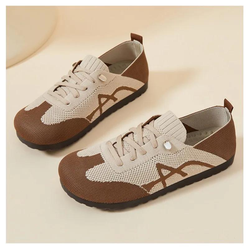 Fashion Women's Spring New Mesh Shoes Casual Breathable Forrest Gump Shoes One Step Retro Versatile Strap Training Shoes women sneakers