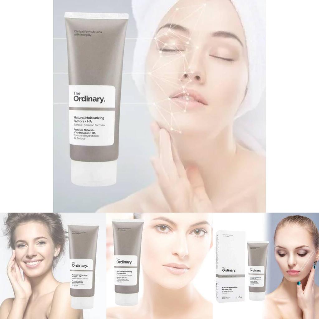 Crema con Fattori Idratanti Naturali e Acido Ialuronico 100ml Per Idratazione Intensa e Nutrizione
