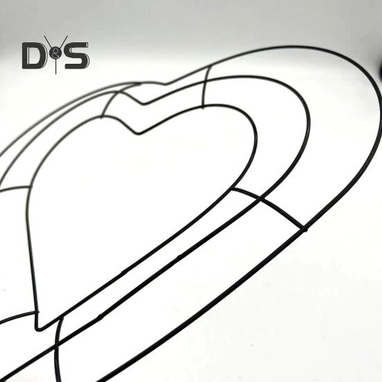 Bienenstock-Kranzrahmen, Herz-Metalldrahtform, bienenförmige Drahtrahmen-Kranzform für Blumenbänder, DIY-Kranz, Heimdekoration