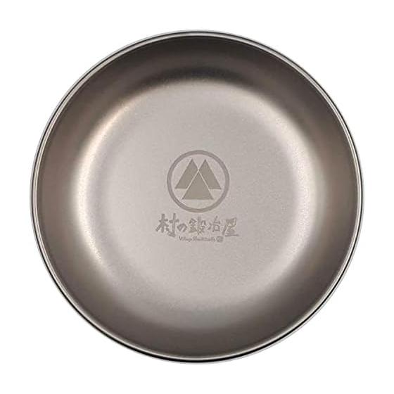 [Made in Tsubame Sanjo] Village Blacksmith Pure Titanium Deep Lunch Plate 18cm