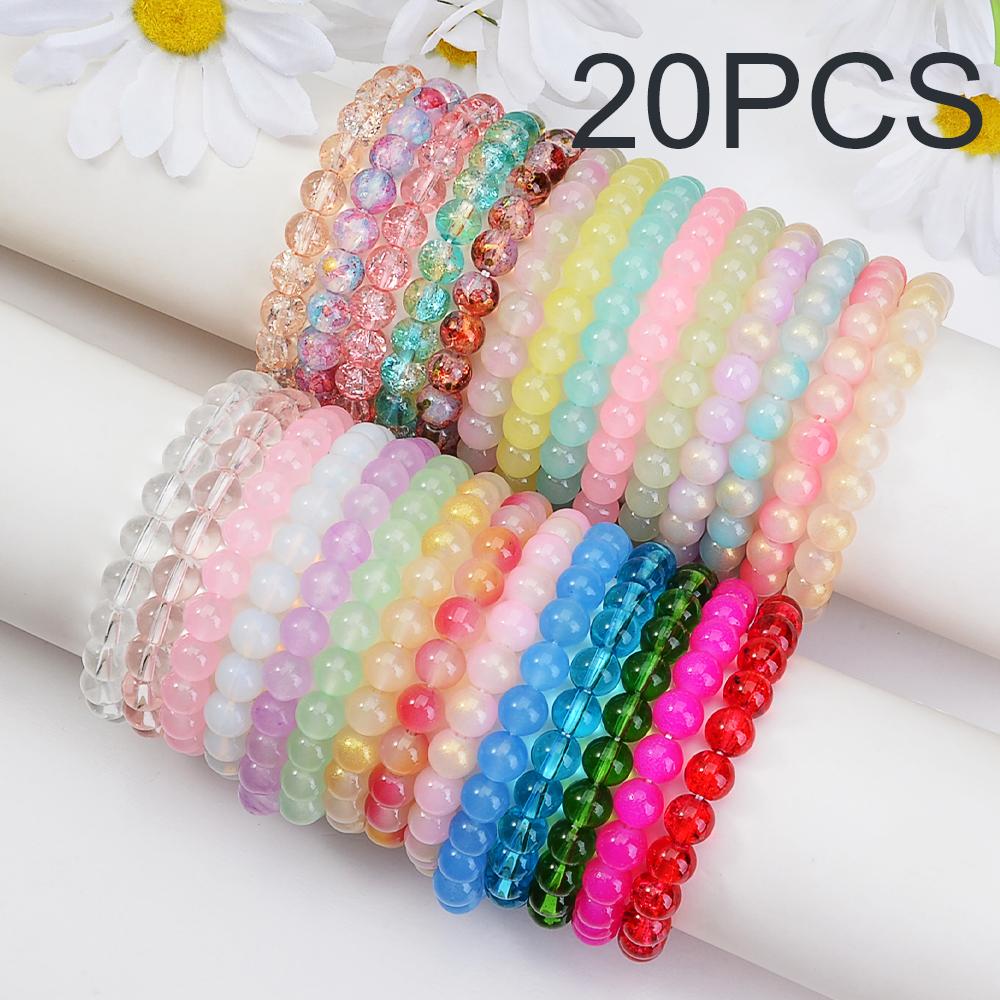 Ensemble aléatoire de 5/10/20/30/50 pièces Bracelet de perles bohème en pierres naturelles de 6/8/10 mm pour hommes et femmes