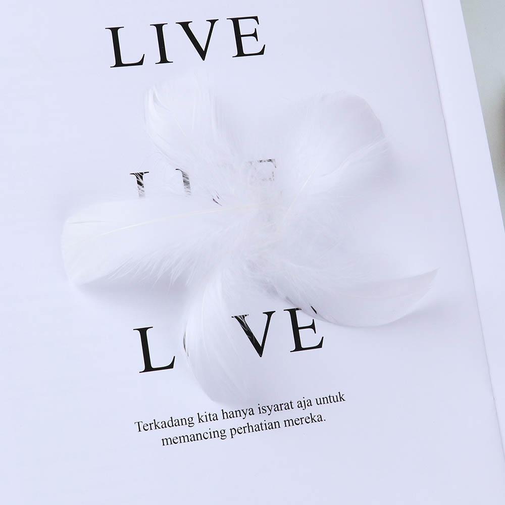 50PCS 5-12cm Natural Goose Feathers Bulk for DIY Crafts Wedding Costume Hair Accessories Party Decorations