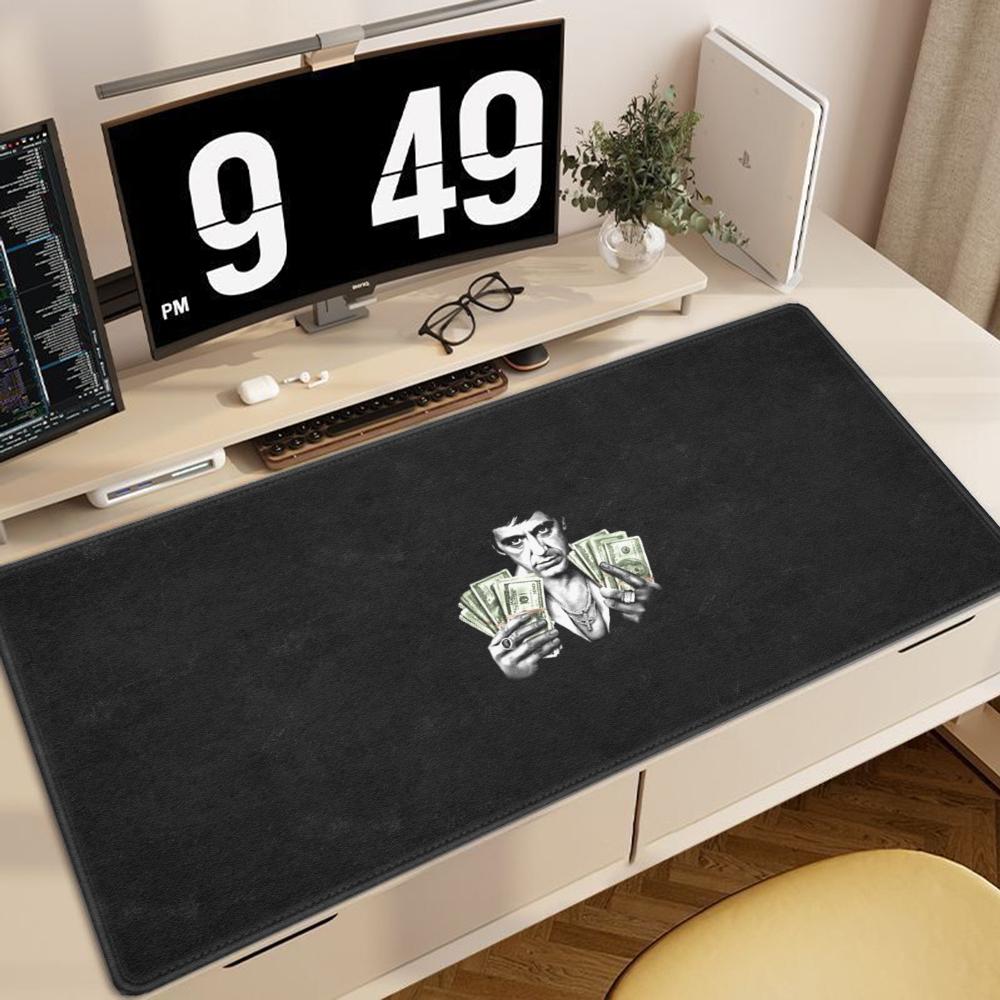 SScarface Tony Montana Mouse Pad Large Desk Mat Keyboard Ergonomic Office Rubber PC Nonslip Antifray Home Custom Best Price