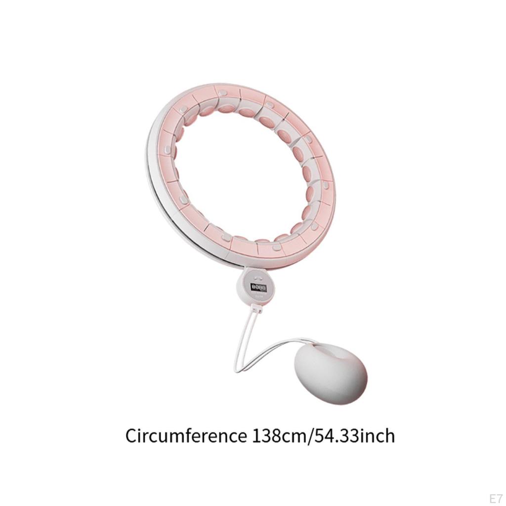 Smart Weighted Fitness Hoop with Massage Points Exercise for Gym Travel