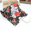 1Pc 36/48/72 Holes Dark Skull Head Rose Flower Roll Pencil Bag.
